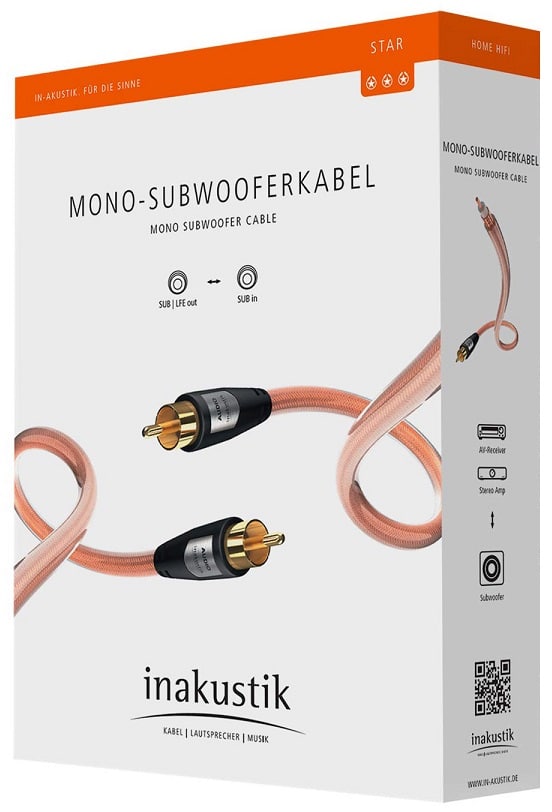 Inakustik Star Sub-Mono 12,0 m. - Subwooferkabel