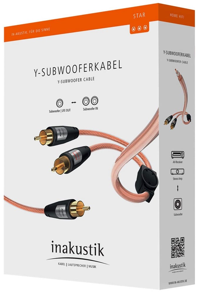 Inakustik Star Sub-Y 10,0 m. - Subwooferkabel