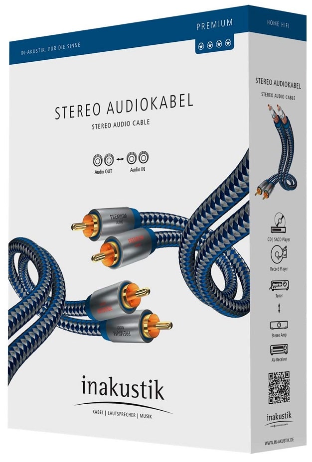 Inakustik Premium NF-RCA 0,75 m. - RCA kabel