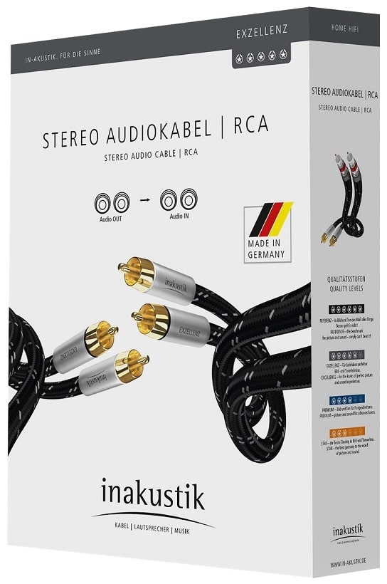 Inakustik Excellence NF-RCA 1,5 m. - RCA kabel