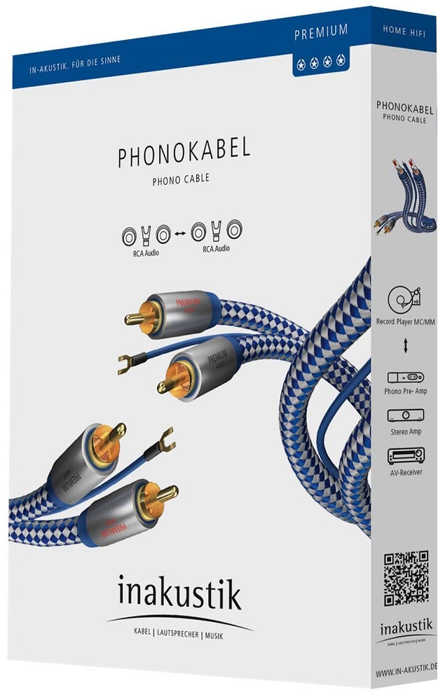 Inakustik Premium Phono RCA-RCA 1,5 m. - Phono kabel