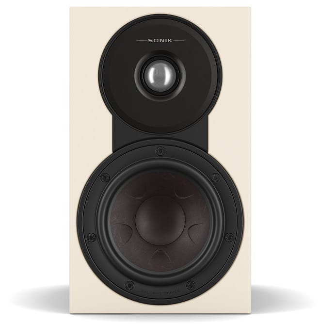 Dali Sonik 1 eiken - frontaanzicht zonder grill - Boekenplank speaker