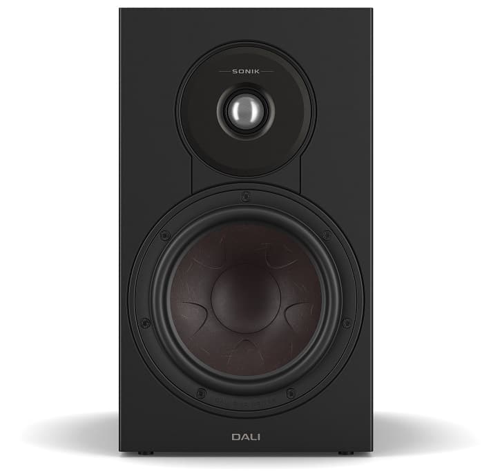 Dali Sonik 3 zwart - frontaanzicht zonder grill - Boekenplank speaker