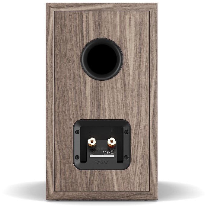 Dali Sonik 3 walnoot - achterkant - Boekenplank speaker