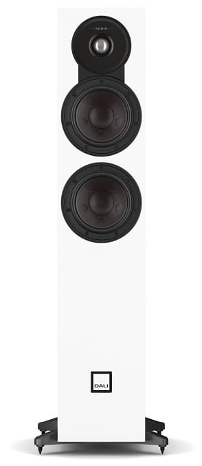 Dali Sonik 5 wit - frontaanzicht zonder grill - Zuilspeaker