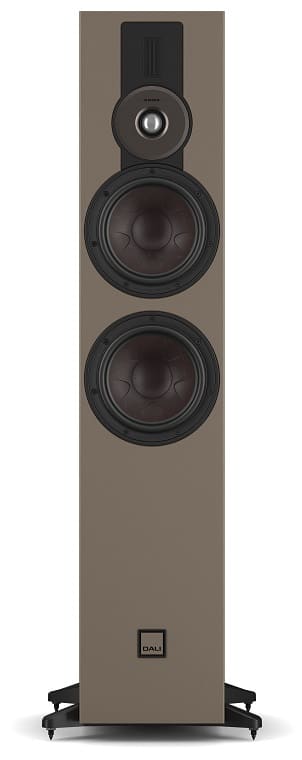 Dali Sonik 7 walnoot - frontaanzicht zonder grill - Zuilspeaker