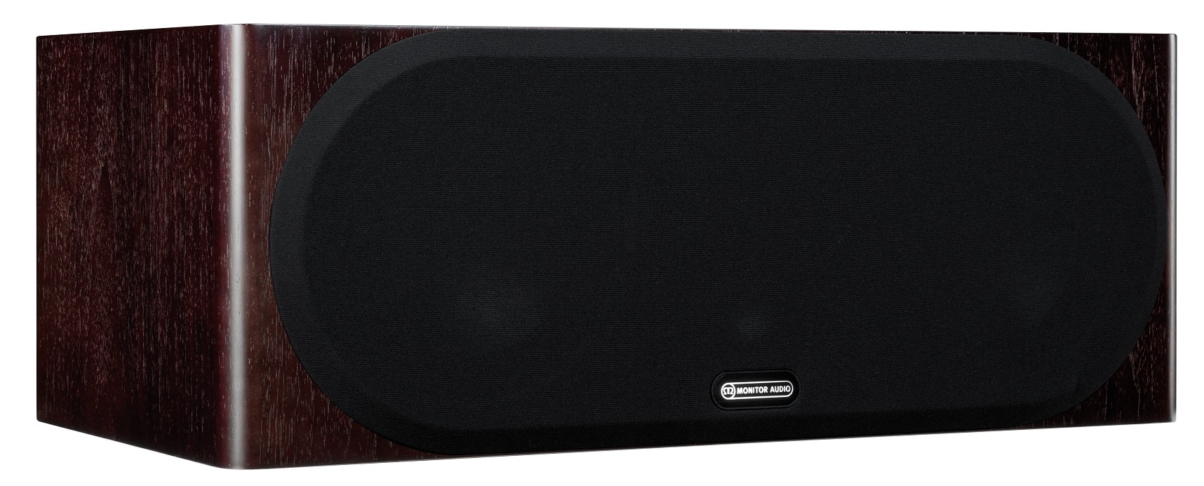 Monitor Audio Gold C250 5G walnoot (inruil) - zij frontaanzicht met grill - Center speaker