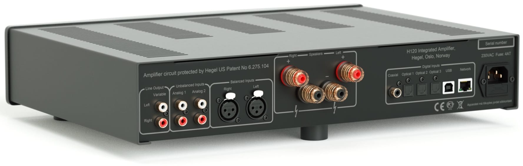 Hegel H120 zwart (demo) - Stereo versterker