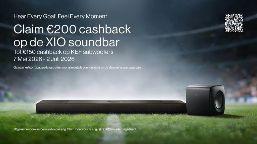 KEF XIO & Subwoofer cashback actie