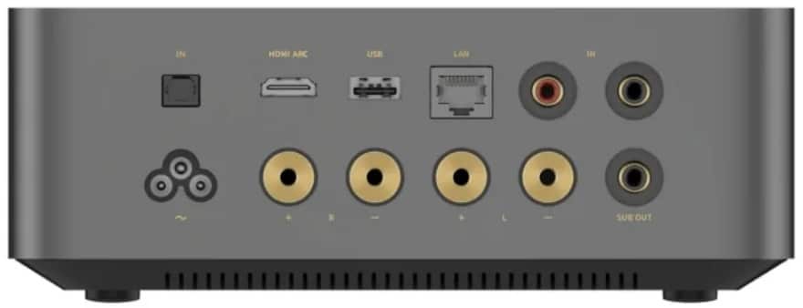WiiM Amp Ultra space grey - achterkant - Stereo receiver