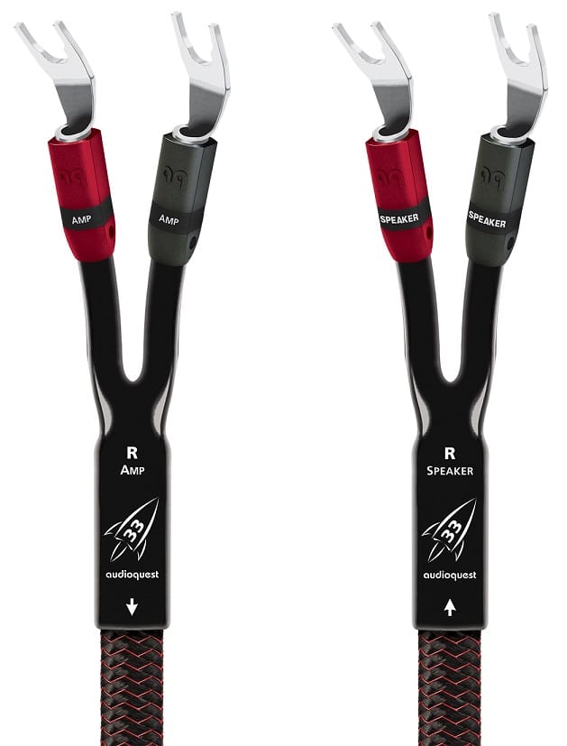 AudioQuest Rocket 33 FR | Spade | 2,5 m. - Luidsprekerkabel