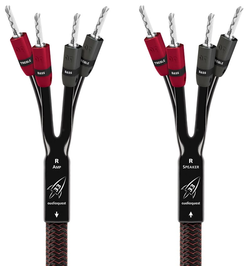 AudioQuest Rocket 33 BA | Banaan | 2,5 m. - Luidsprekerkabel