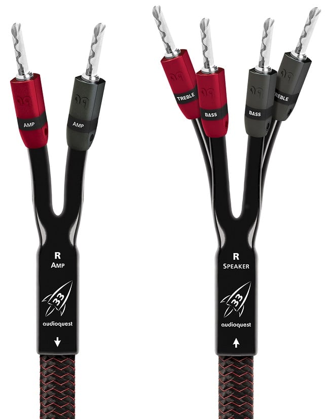 AudioQuest Rocket 33 BW | Banaan | 3,0 m. - Luidsprekerkabel