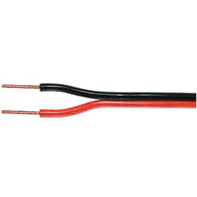 HQ 2x 1.5mm2 Luidsprekerkabel rol 100 m. rood/zwart - Luidsprekerkabel