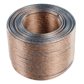 HQ 2x 2.5mm2 Luidsprekerkabel rol 100 m. transparant - Luidsprekerkabel