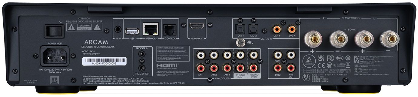 Arcam Radia SA35 (inruil) - achterkant - Stereo receiver