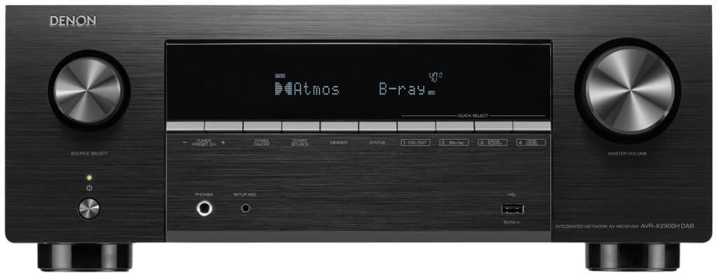 Denon AVR-X2900H DAB zwart