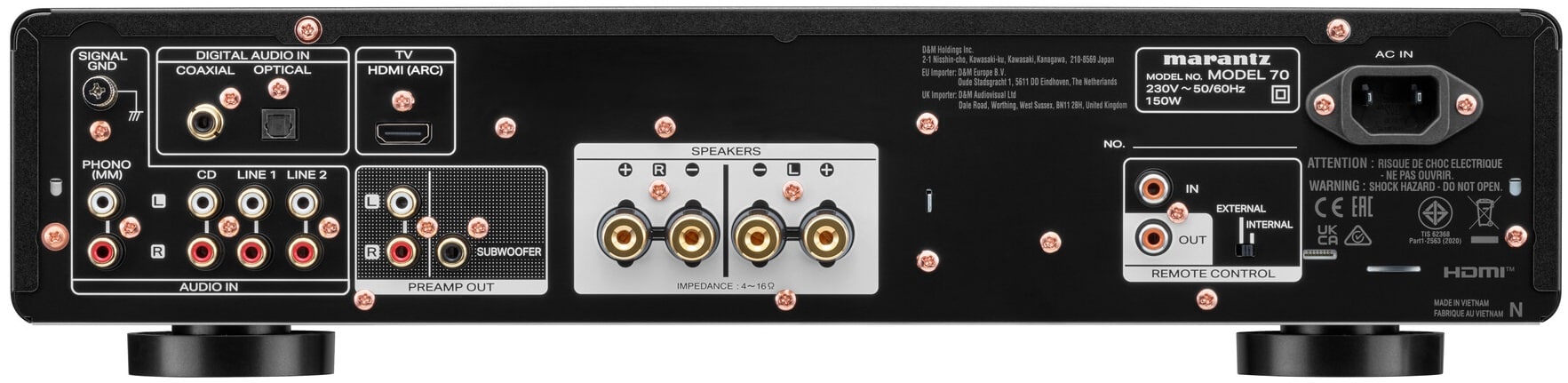 Marantz MODEL 70 zwart - Stereo versterker