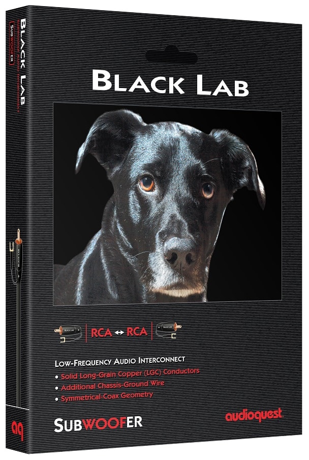 AudioQuest Sub Black Lab 2,0 m. - Subwooferkabel