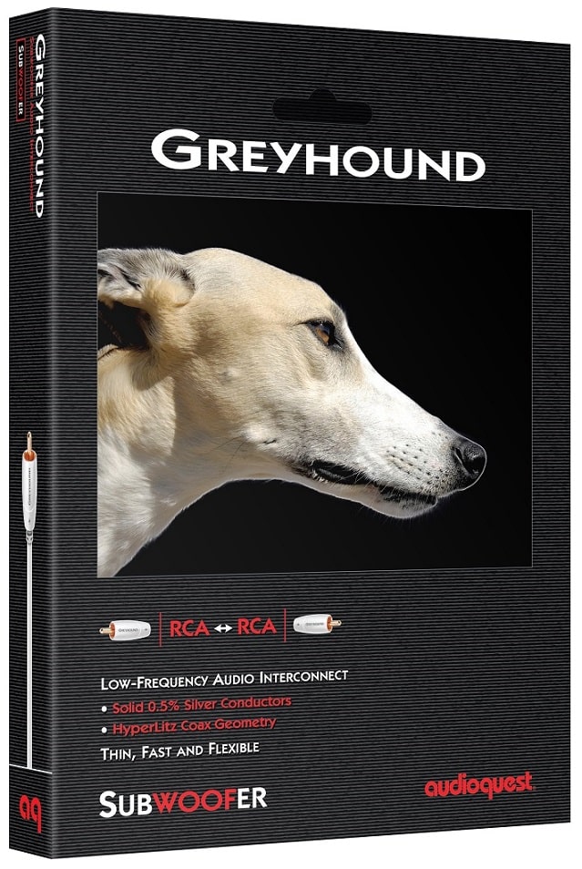 AudioQuest Sub Greyhound 8,0 m. - Subwooferkabel
