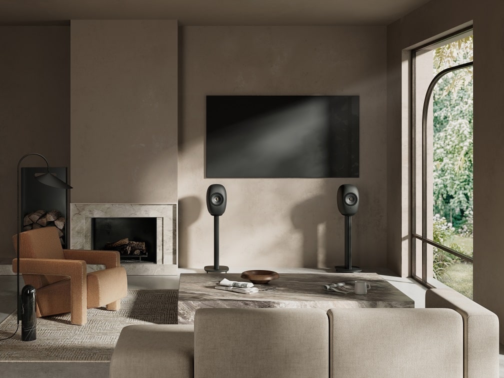 KEF LS Luxe Floor Stands slate grey - Speaker standaard