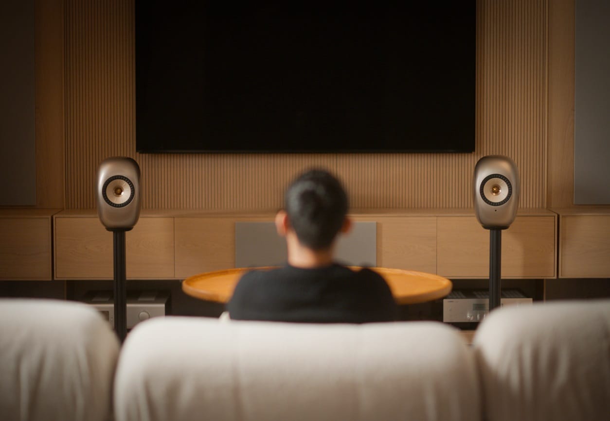 KEF LS Luxe Floor Stands slate grey - Speaker standaard
