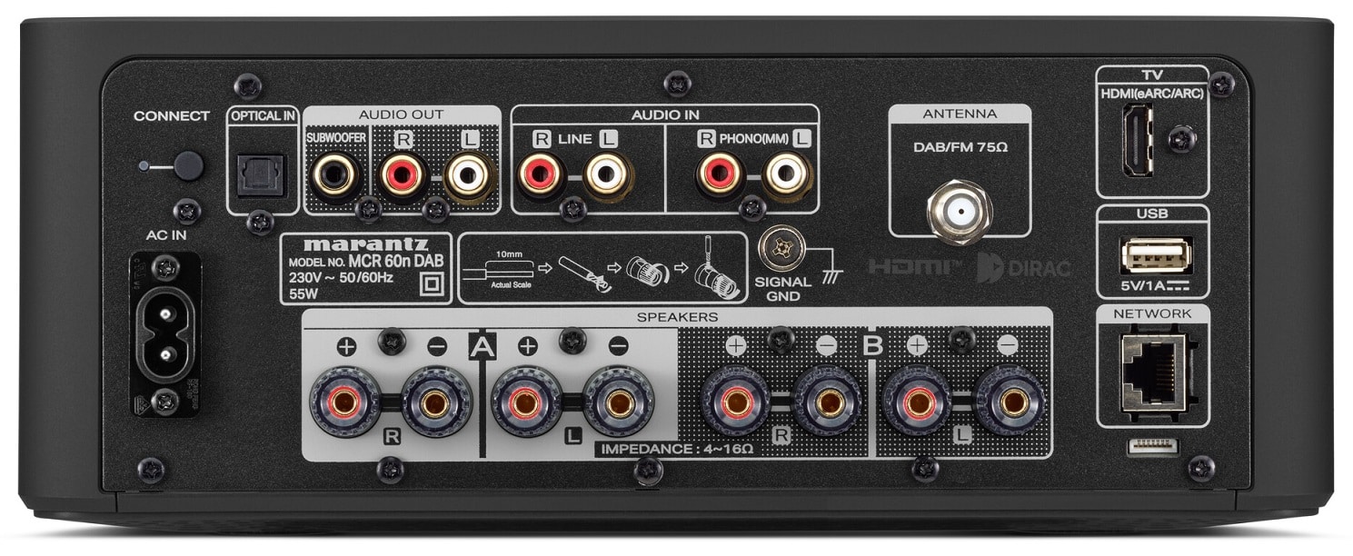 Marantz MCR 60n DAB zwart - Stereo receiver