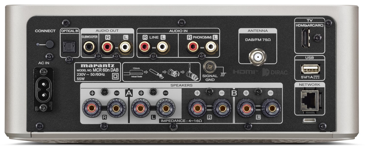 Marantz MCR 60n DAB champagne/goud - Stereo receiver